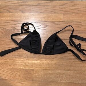 Black bikini top only